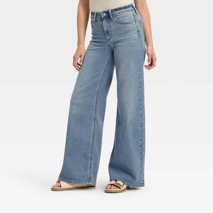 Women's High-Rise Wide Leg Jeans - Universal Thread™ Medium Wash 00