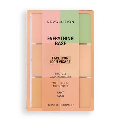 Revolution Everything Base Face Icon Complexion Palette Light