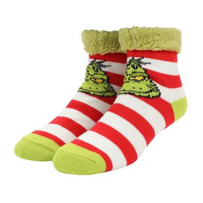 Grinch Grinch Face Women's Quarter Crew Ankle Sock