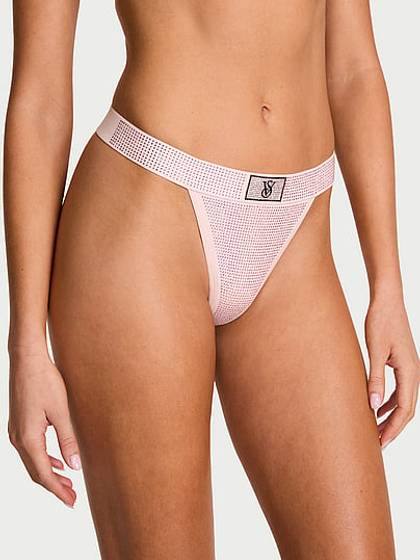Shine Cotton V-String Panty