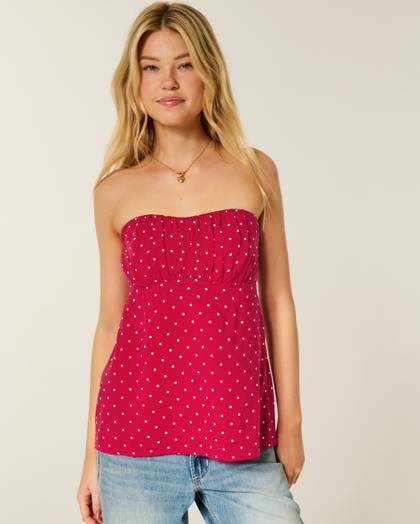 Easy Strapless Babydoll Top