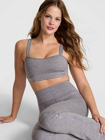 Relay Logo Shine Sports Bra