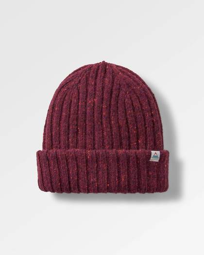 Fisherman Merino Wool Beanie - Wine