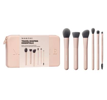 Travel Shaping Essentials Bamboo & Charcoal Infused Travel Brush Set