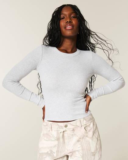 Long-Sleeve Crew Top