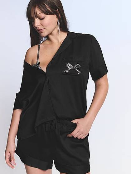 Signature Satin Short Pajama Set
