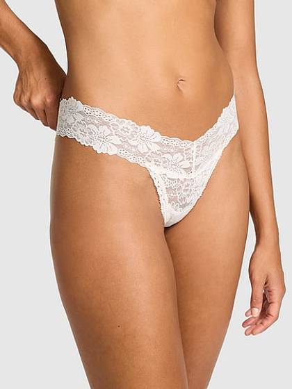 PINK Wink™ Lace Thong Panty