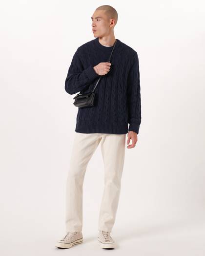 Cable Crew Sweater