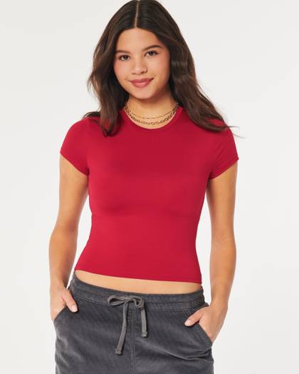 Seamless Fabric Crew Baby Tee