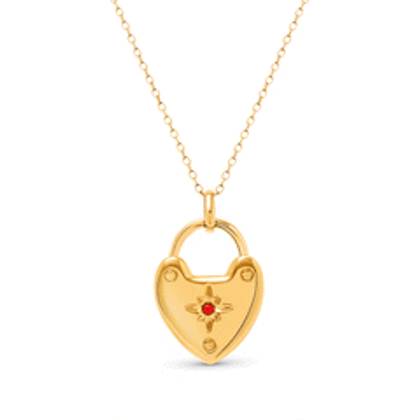 Photo Love Locket Necklace (Gold)