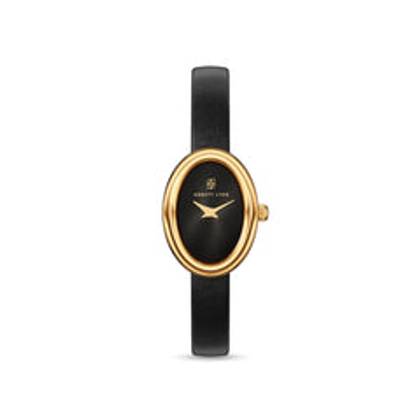 Monroe Black Leather Watch