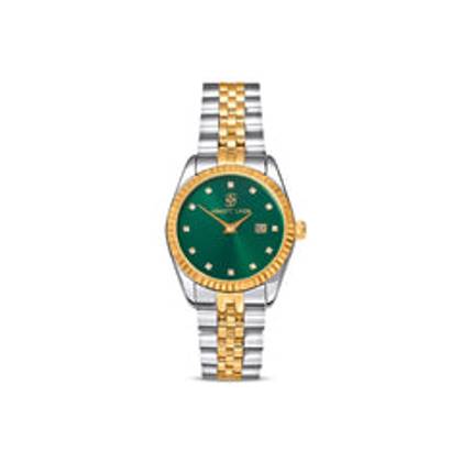 Mini Two Tone Emerald Link Belgravia 30 Watch