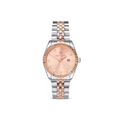 Mini Two Tone Blush Link Belgravia 30 Watch