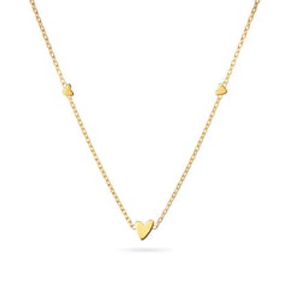 Mini Heart Necklace (Gold)