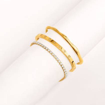 Crystal Heart Gold Styling Stack