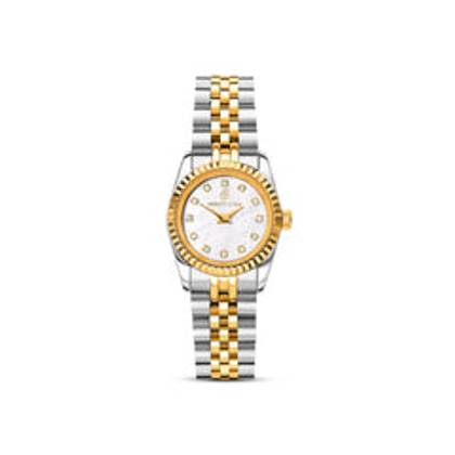 Mini Two Tone Pearl Link Belgravia 23 Watch