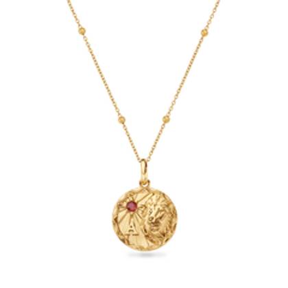 Custom Zodiac Coin Necklace (Gold)