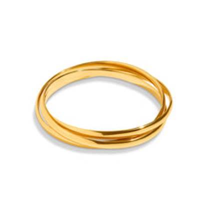 Trilogy Bangle (Gold)