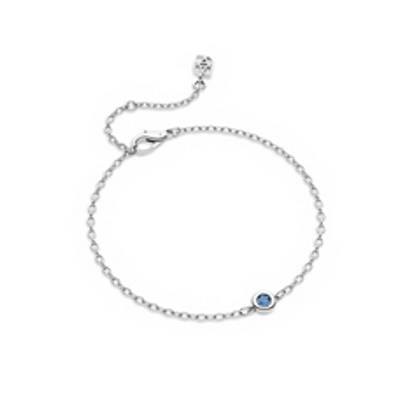 Fine Molten Birthstone Bracelet (Silver)