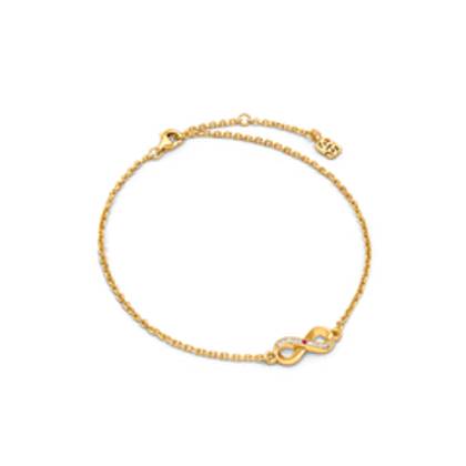 Birthstone Infinity Bracelet (Gold)