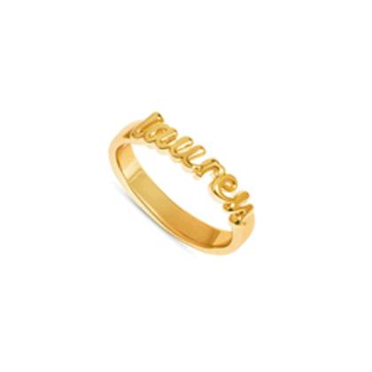 Script Name Ring (Gold)