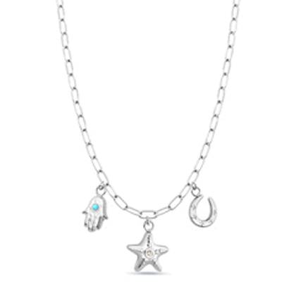 Made Mine Ocean Charm Necklace (Silver)