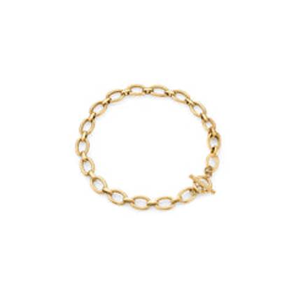 Oval Link Chain Bracelet (Gold)