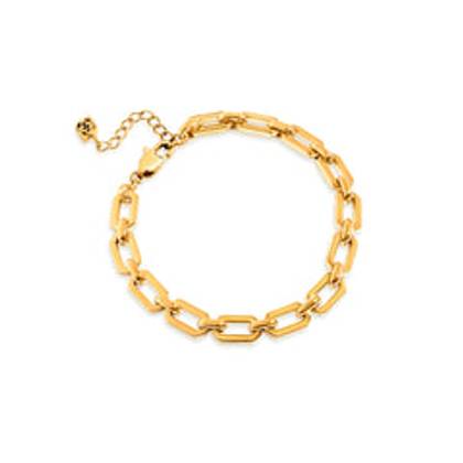 Statement Link Bracelet (Gold)
