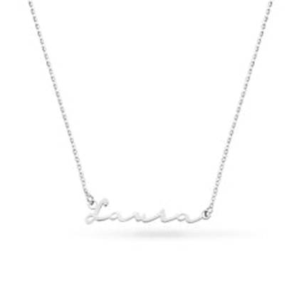 Fine Signature Name Necklace (Silver)
