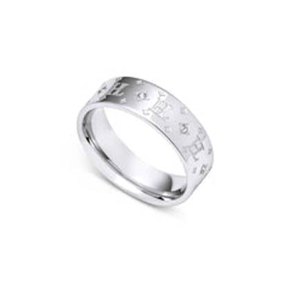 Own Way Statement Monogram Ring (Silver)