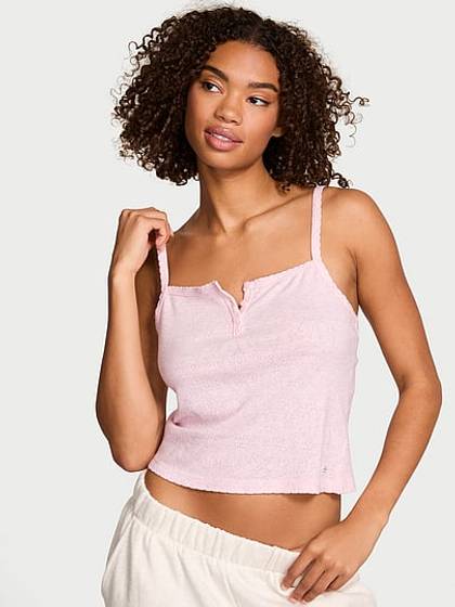 Pointelle Henley Cami