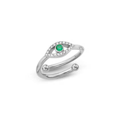 Custom Evil Eye Ring (Silver)