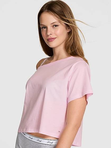 Slouchy Cropped Sleepshirt