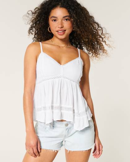 Easy Asymmetrical Hem Babydoll Top