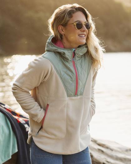 Juana Polar Hooded Fleece - Oatmeal