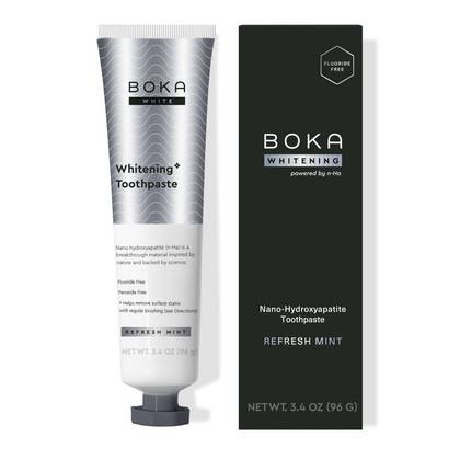 Boka Whitening- Fluoride Free- Nano Hydroxyapatite Toothpaste - 3.4oz: Peppermint Flavor, Non-Toxic Formula