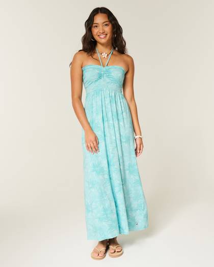 Strapless Knit Maxi Dress