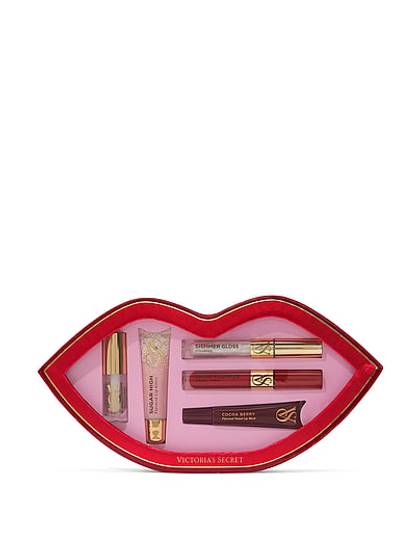 5-Piece Lip Gloss, Oil, Mask & Lip Plumper Gift Set