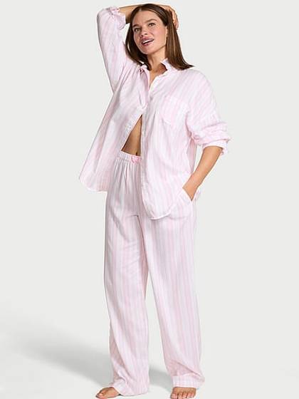 Modal-Cotton Long Pajama Set