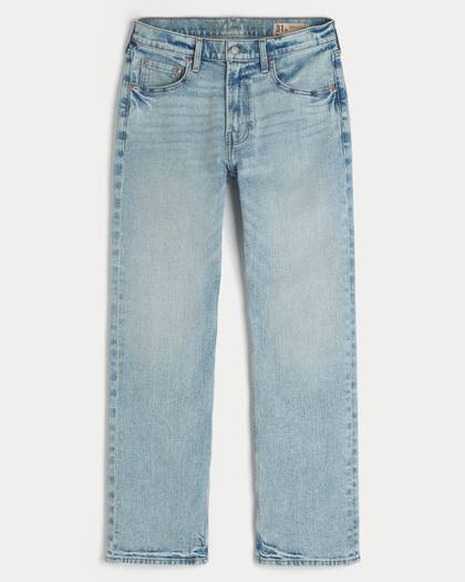 Y2K Light Wash Straight Jeans