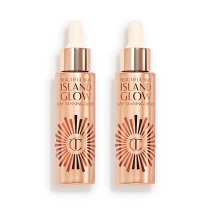 Charlotte Tilbury Beautiful Skin Island Glow Easy Tanning Drops Duo - Limited Time Offer