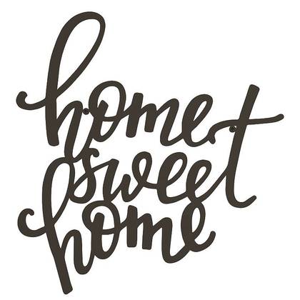 Lavish Home Metal Cutout "Home Sweet Home" Wall Decor