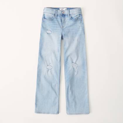 high rise wide leg jeans