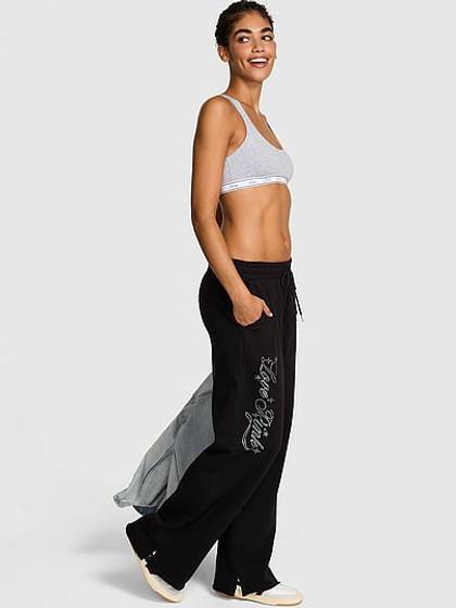 Campus Fleece™ Wide-Leg Split-Hem Sweatpants