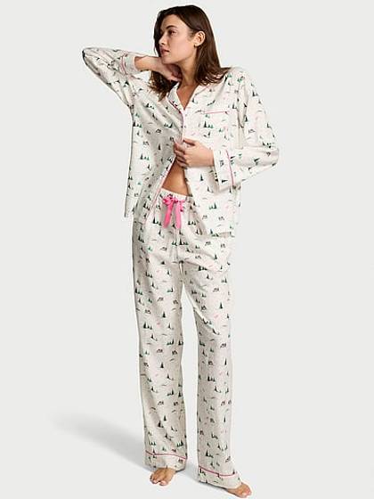 Cotton Flannel Long Pajama Set
