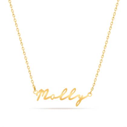 Signature Name Necklace (Gold)