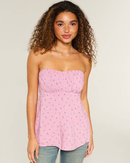 Easy Strapless Babydoll Top