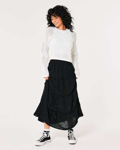 Tiered Maxi Skirt