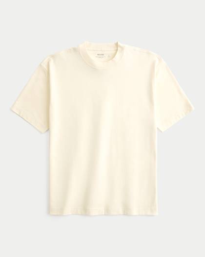 Boxy Heavyweight Cotton Crew T-Shirt