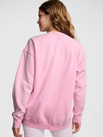 PINK x LoveShackFancy Oversized Crew Sweatshirt